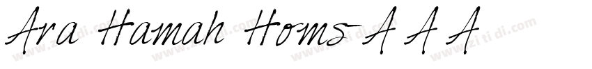 Ara Hamah Homs字体转换